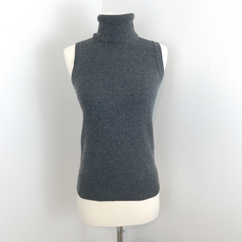 Banana Republic Sleeveless Turtleneck Cashmere
